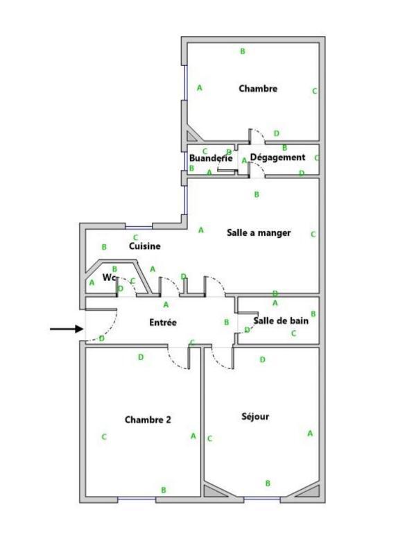 Appartement - 63 m² - 3 pièces