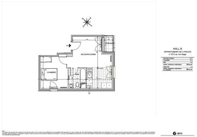 Appartement - 37 m² - 2 pièces