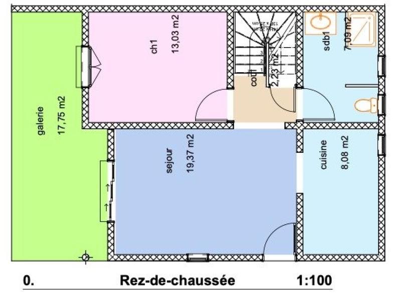 Maison - 90 m² - 4 pièces