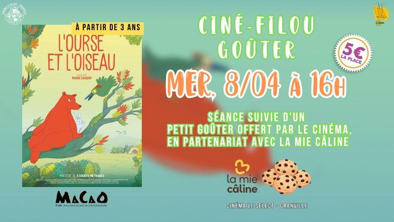 Ciné-goûter : l'ours et l'oiseau