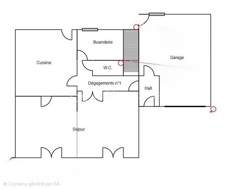 Maison - 99 m² - 5 pièces