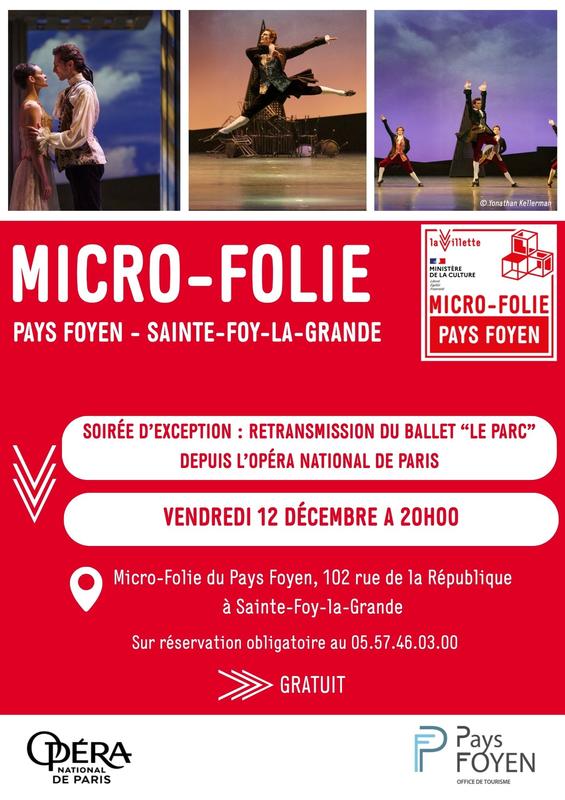 Retransmission depuis l'Opéra de Paris du ballet &quot;Le Parc&quot; - Musée numérique de la Micro-Folie du Pays Foyen