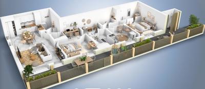 Appartement - 73 m² - 3 pièces