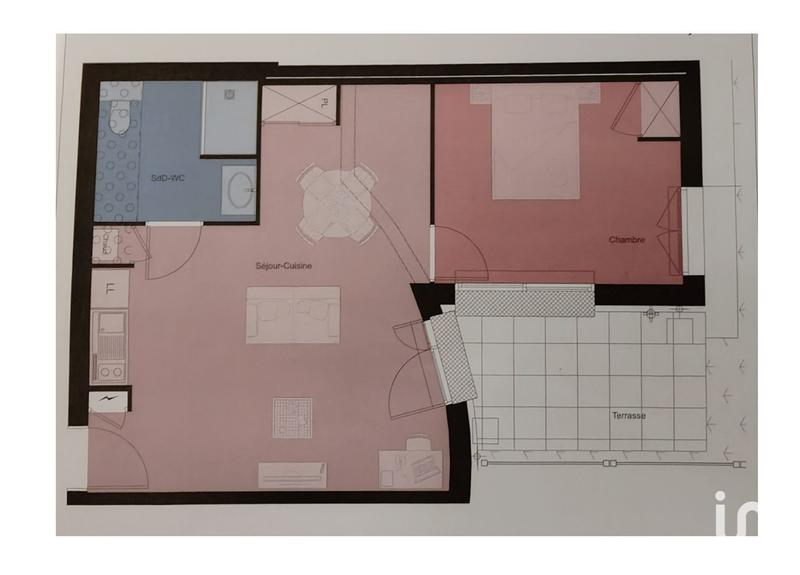 Appartement - 48 m² - 2 pièces