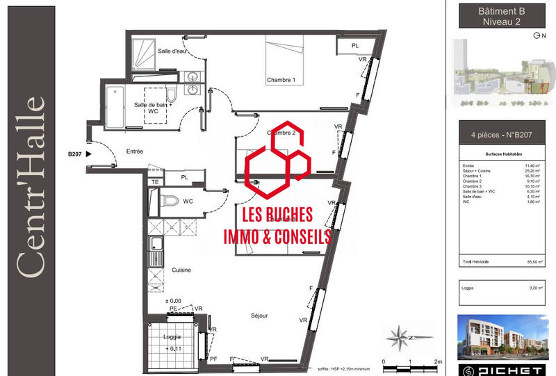 Appartement - 87 m² - 4 pièces