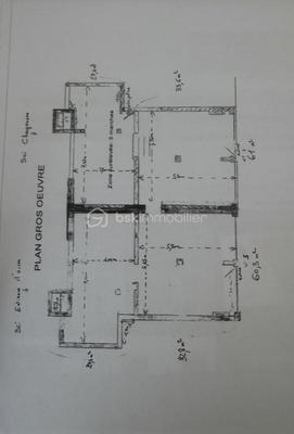 Bureau - 60 m² - 4 pièces