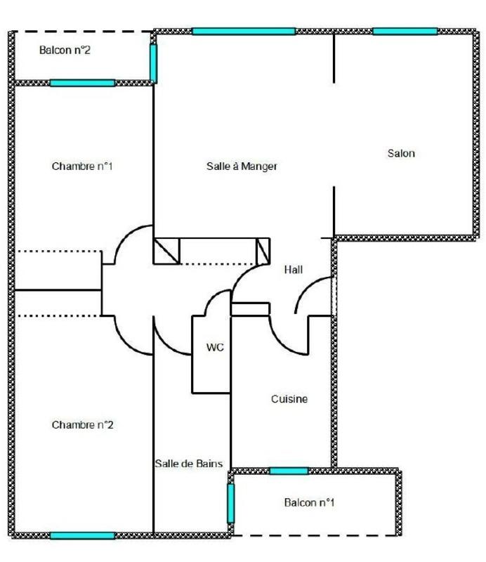 Appartement - 68 m² - 4 pièces