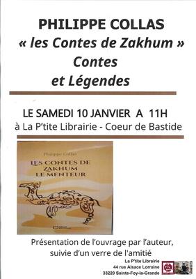Présentation du Livre les Contes de Zakhum de Philippe Collas