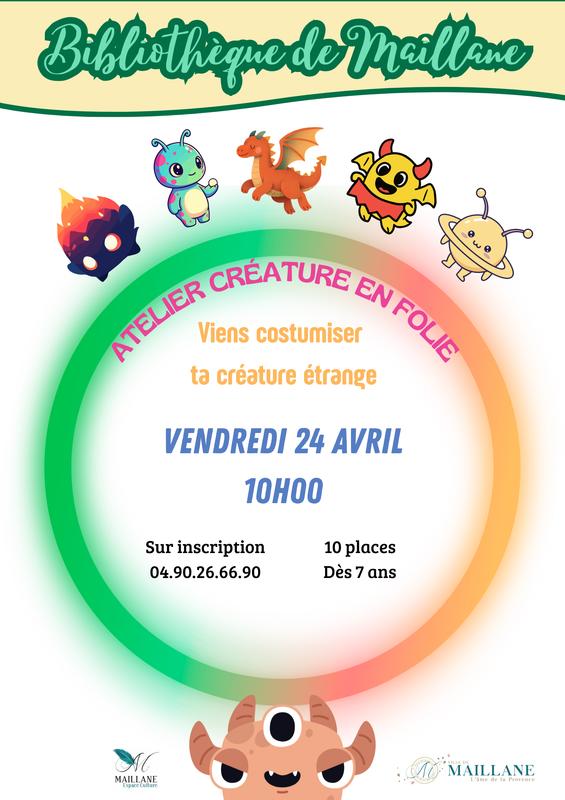 Atelier création - Créature en Folie