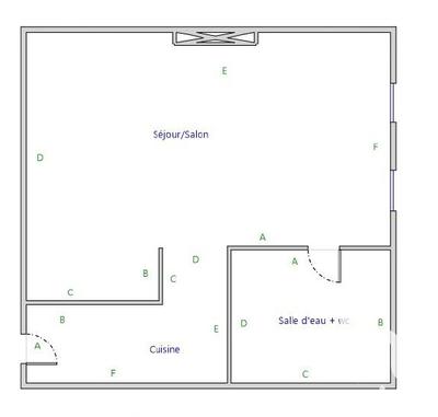 Studio - 28 m² - 1 pièce