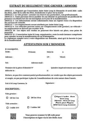 Vide grenier - vide dressing de printemps