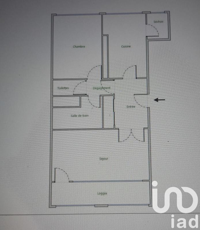 Appartement - 48 m² - 2 pièces