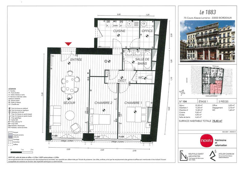 Studio - 78 m² - 3 pièces