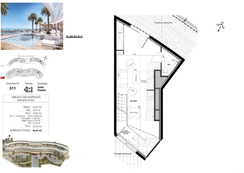 Appartement - 83 m² - 3 pièces