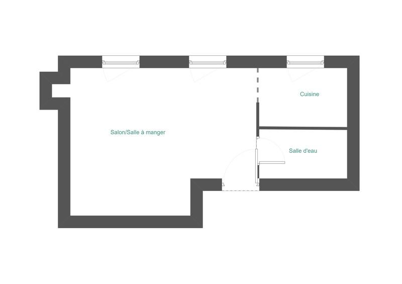 Appartement - 20 m² - 1 pièce