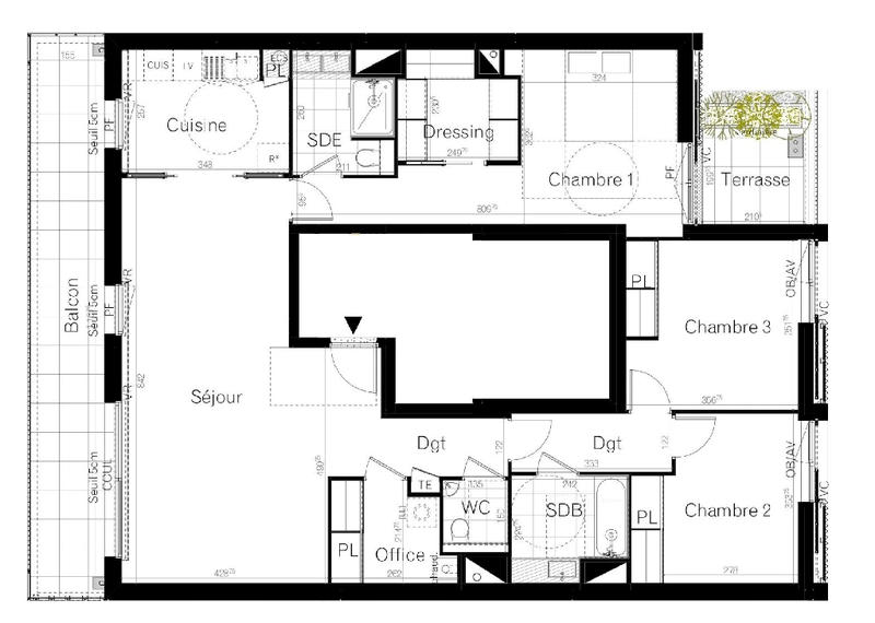 Appartement - 115 m² - 4 pièces