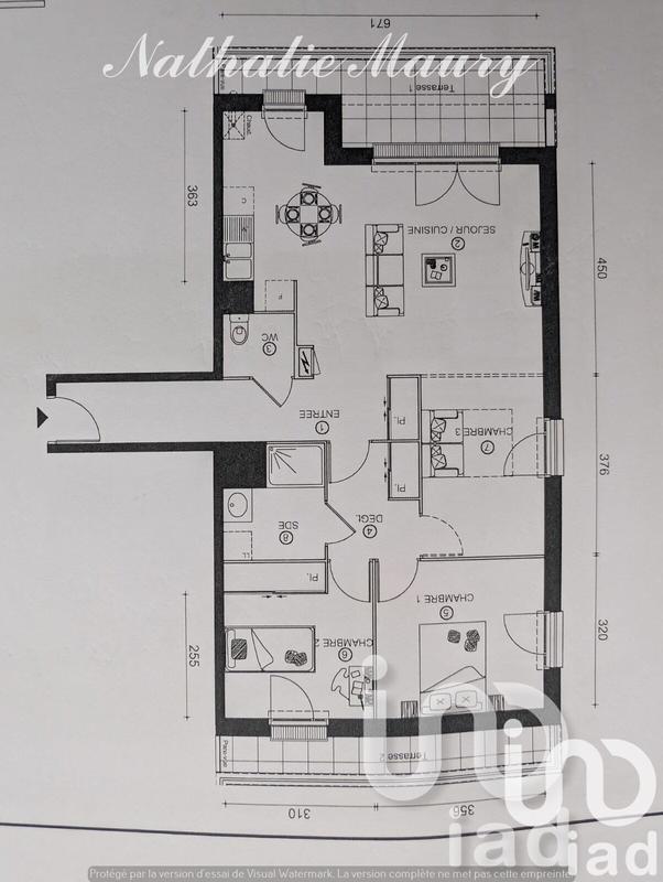 Appartement - 81 m² - 4 pièces