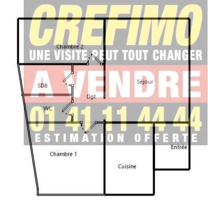 Appartement - 55 m² - 3 pièces