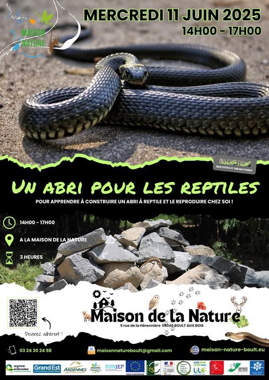 Construction d'abris à reptiles