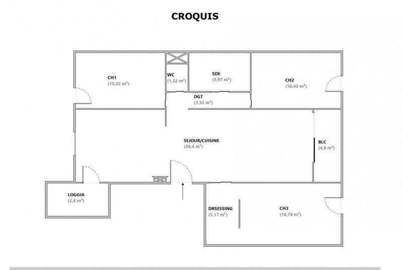 Appartement - 89 m² - 4 pièces