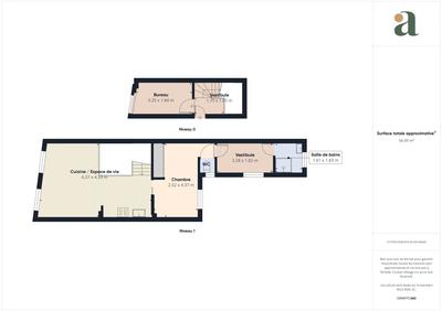 Appartement - 53 m² - 3 pièces