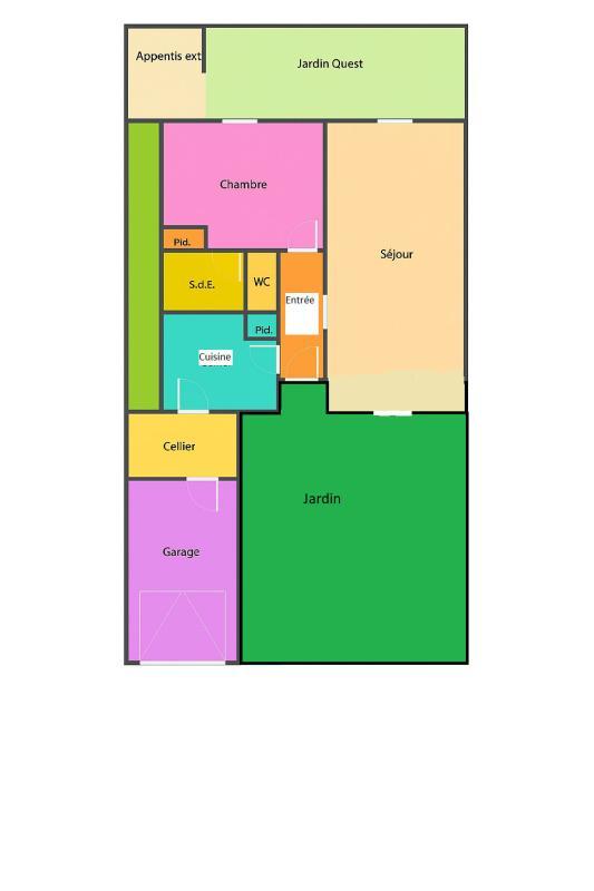 Maison - 55 m² - 3 pièces