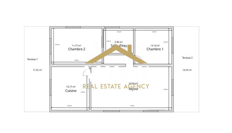 Appartement - 69 m² - 4 pièces