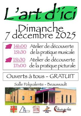 L'Art d'Ici - ateliers découverte musique et peinture