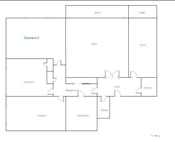 Chambre - 10 m² - 1 pièce