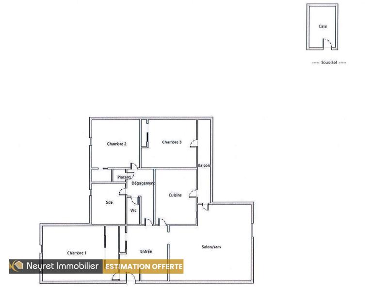 Appartement - 87 m² - 4 pièces