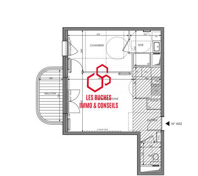 Appartement - 45 m² - 2 pièces