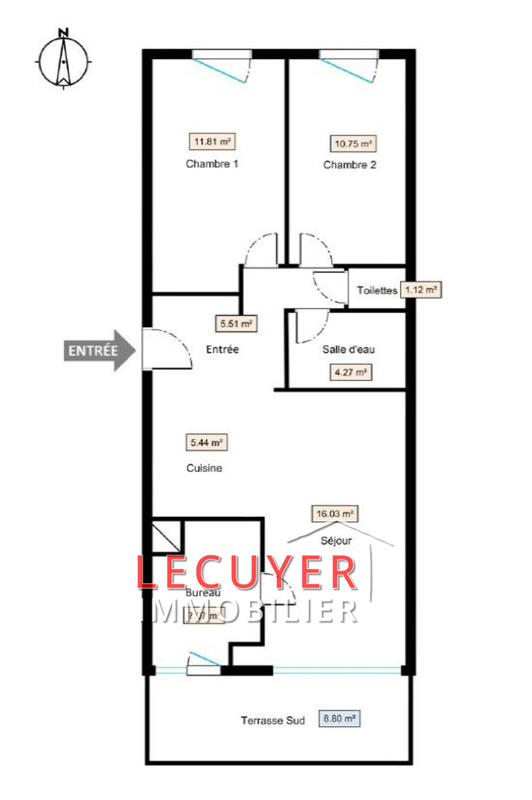 Appartement - 62 m² - 4 pièces