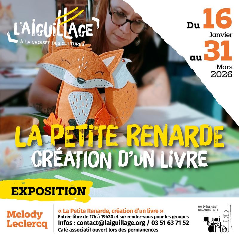 Exposition : la Petite Renarde, création d’un livre - Melody Leclercq