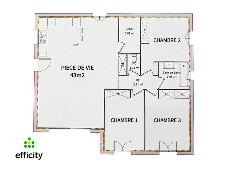 Villa - 91 m² - 4 pièces