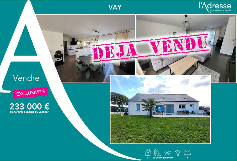 Maison - 95 m² - 5 pièces