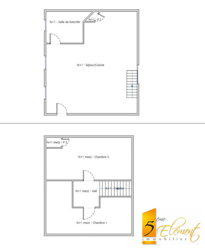 Duplex - 65 m² - 3 pièces