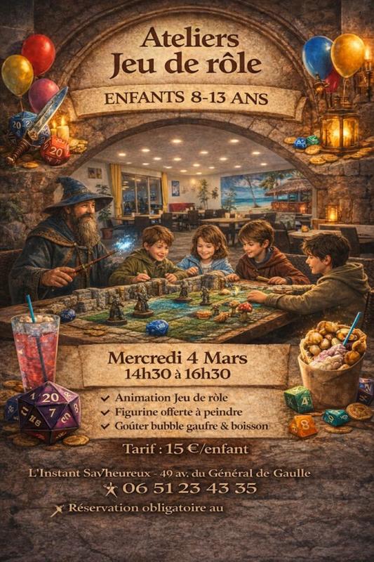 Jeu de rôle pour enfants à l' Espace des Possibles à Figeac