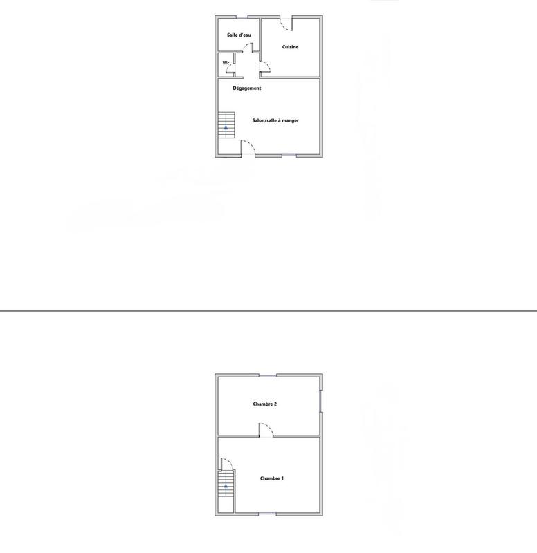 Maison - 54 m² - 3 pièces