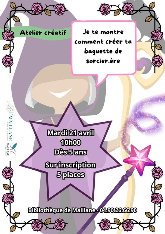 Atelier Créatif - Baguette de sorcière