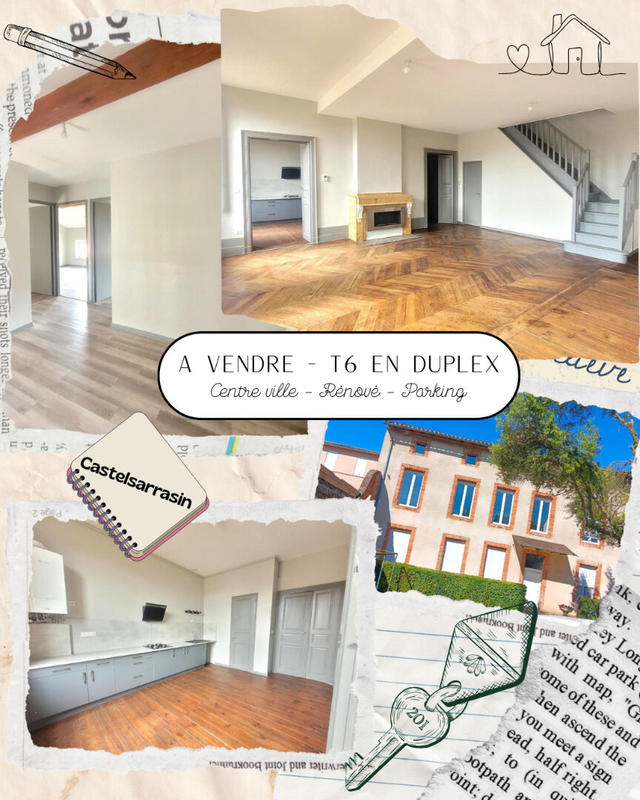Appartement - 158 m² - 6 pièces
