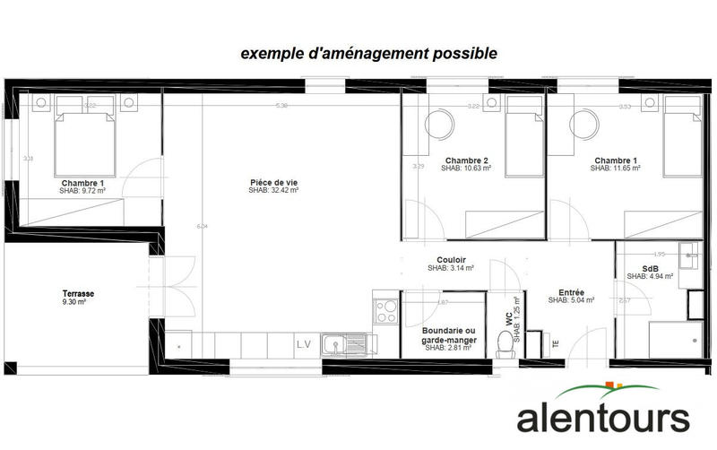 Appartement - 85 m² - 4 pièces