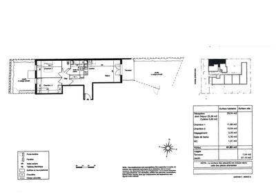 Appartement - 61 m² - 3 pièces