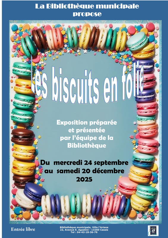 Exposition « les biscuits en folie » à la Bibliothèque Municipale l'Ariane