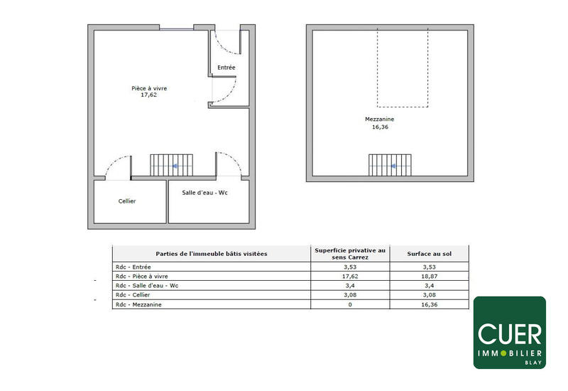 Appartement - 27 m² - 2 pièces