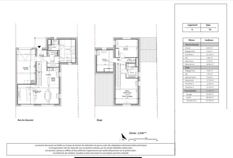 Maison - 114 m² - 5 pièces