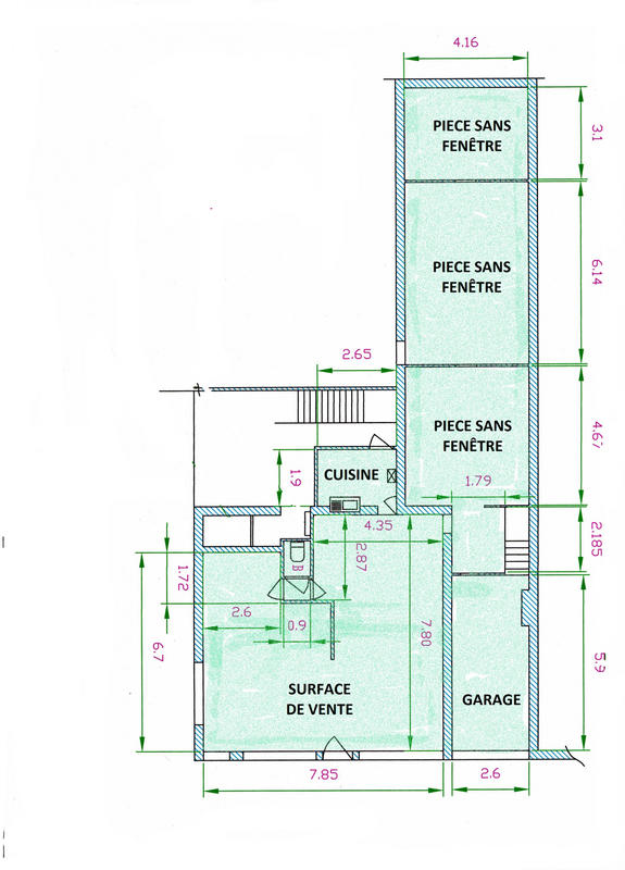 Local commercial - 141 m² - 3 pièces