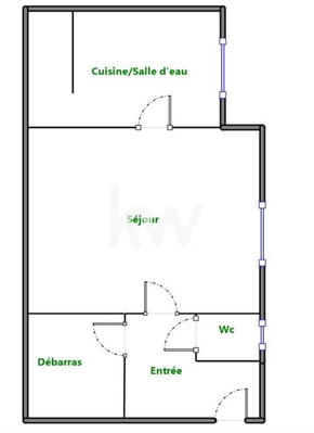 Appartement - 26 m² - 1 pièce