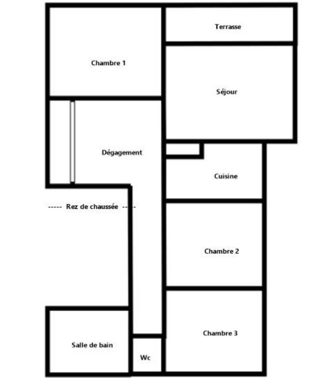 Appartement - 80 m² - 4 pièces