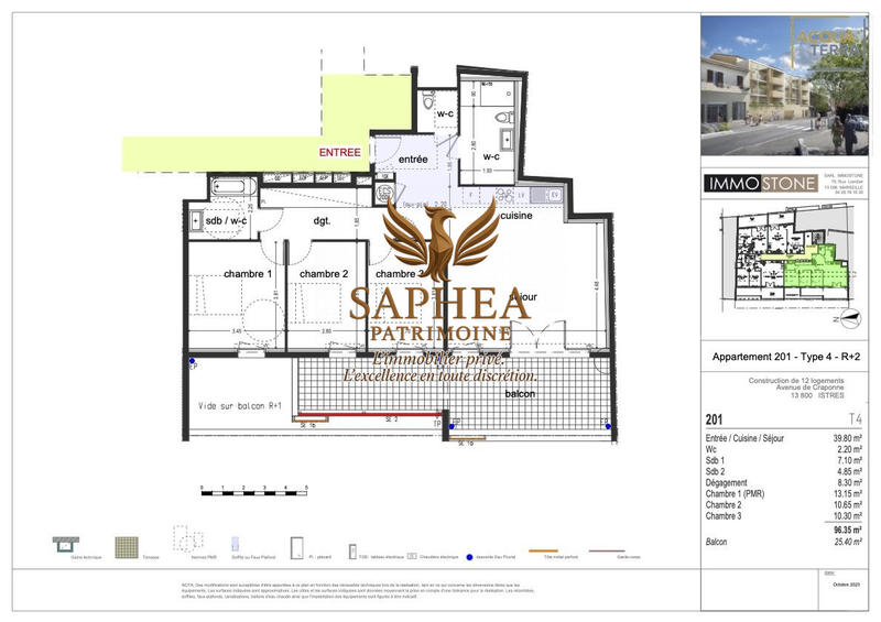 Appartement - 96 m² - 4 pièces