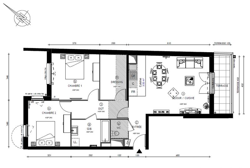 Appartement - 74 m² - 3 pièces